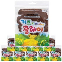 키즈클레이 50g 갈색 X 10개 / 컬러클레이 클레이, 갈색 10개