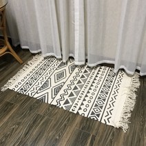 (국내 발송) 북유럽 빈티지 발매트 블랭킷 러그 60 x 90cm