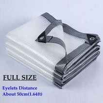 테라스 가림막 0.3mm 투명 pe 방수포 커버 발코니 분재 화분 사용자 정의 따뜻한, 2x4m