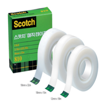 스카치 매직 테이프 리필 18x32 흡음 납 부직포 고무 유리