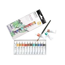 블랭코 염색물감 6ml 12색+파렛트+붓 / 패브릭물감