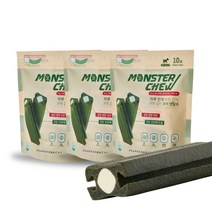 펫파머시 몬스터츄 애견 덴탈껌 치석 입냄새 기능성 영양간식 강아지껌 3세트, 3set