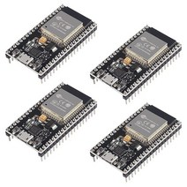 ESP32 개발 보드 ESP-32S 마이크로 컨트롤러 프로세서 통합 2-in-1 마이크로 컨트롤러 ESP-WROOM-32 칩 CP2102 Wi-Fi NodeMCU-32S ESP-W, 4PCS