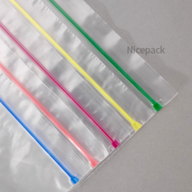 컬러 지퍼백 7가지 종류 0.06mm두께 100장, 25cm x 32cm(레드)