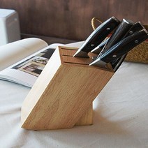 내츄럴우드 칼블록 부엌칼꽂이 나무칼블럭 칼집 칼블록 칼꽂이, 단품