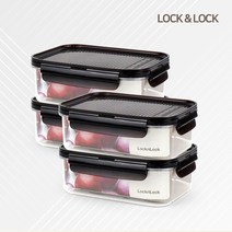 락앤락 비스프리 모듈러 밀폐용기 직사각 910ml x 4개, 단품