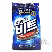 일비 비트가루세제 리필2.7KG 세탁기세제 통돌이세탁기세제 속옷세제