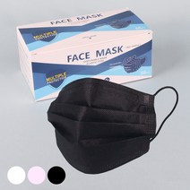 당일배송 무배 대형 일회용 3중구조 부직포 덴탈 블랙 핑크 화이트 마스크 10매 20매 50매 캔디플래닛, [MK001]위생마스크(화이트), 20개입