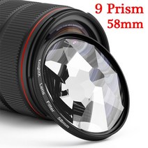 KnightX 5 프리즘 필터 49mm 52mm 55mm 58mm 62mm 67mm 72mm 77mm 전문 카메라 렌즈 CPL UV 가변 번호 Vedio 액세서리127809, 58mm 9 Prism
