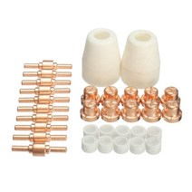 32pcs PT 31 LG-40 40a 표준 크기 플라즈마 절단 토치 커터 소모품 확장 팁 노즐 전극, 다른