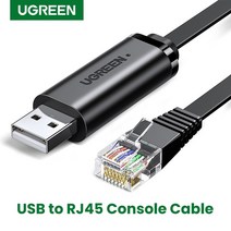 Ugreen USB to RJ45 콘솔 케이블 Cisco 라우터 용 RS232 직렬 어댑터 1.5m RJ 45 8P8C 변환기, 02 3m_01 Console Cable