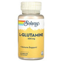 솔라레이 Solaray L 글루타민 500mg 베지 캡슐 50정, 1개