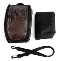 오토바이 탱크백 다기능 레트로 방수 범용 오토바이 마그네틱 숄더백 앞 가방 모토 시트 팩, 03 Brown