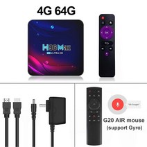 tv 셋톱박스 티비박스 박스 안드로이드 11 4g 32gb 64gb 4k 안드로이드 박스 스마트 박스 2.4g 5.8g wifi google 음성 셋톱 박스 h96, 오 플러그, 4g 64g g20s