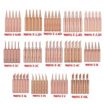 용접팁1.45Pcs 순수 구리 납땜 인두 팁 900M-T B/I/IS/K/SK/1C/2C/3C/4C/0.8D/1.2D/1.6D/2.4D/3.2D 무연 용, 14 900M-T-3.2D