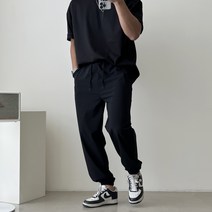 빠델 빅사이즈 아이스 여름 스판 밴딩 조거팬츠