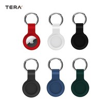 데일리어스 에어태그 분실방지 6컬러 실리콘 젤리 케이스 + 단선방지, 카키