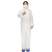 방수 방진 오염방지 작업복 화학 물질 차단 슈트 부직포 내유성 통기성 멤브레인 후드 스프레이 페인트가 두꺼워지는 일체형 보호 복, 특대_모자 없음 발 없음