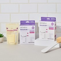 마더케이 아가모유수유시기, 1개, 이지컷 변온 모유저장팩 180ml 50매