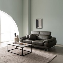 [KT알파쇼핑]바로크가구 피아체 이태리산 천연가죽소파 3인