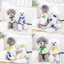 펫리팜 강아지 수면잠옷 반팔티셔츠 데일리 애견의류 S-XXL, 크라운