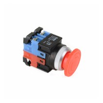 건흥전기 1A1B 푸쉬온 누름버튼 버섯모양 스위치 250V AC 25mm KPB25EM-11, 옐로우 [KPB25EM-Y11]