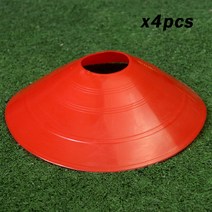 게이트볼 장비 운동회 용품 뉴스포츠 스틱 볼채축구 4 PCS 공 훈련 콘 목표 장애물 접시 장비에 대 한, 03 red x4