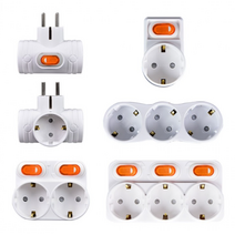 국산 멀티콘센트 개별 스위치 접지 콘센트 1구/2구/3구 T자 무선 절전형 멀티탭, OS멀티탭 T자형 3구