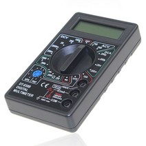 테스터기 LCD 디지털 멀티 미터 AC/DC 750/1000V 전압계 전류계 옴 테스터 휴대용 DT-B30B, 01 Black