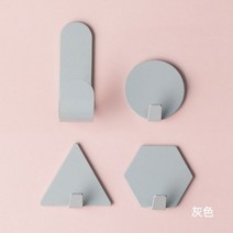 용접 금속 주물용 후크 부착 스테인레스 스틸 수건 걸이 4 개 가족 가운 걸이 후크 모자 가방 가족 가운 모자 가방 키 접착 벽 걸이, styleA-4pcs-grey