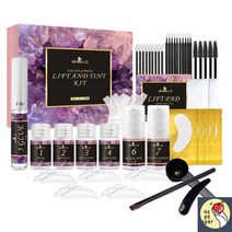 리프팅 속눈썹 키트 라이팅 컬링 파마 아이 메이크업 속눈썹 눈썹 염색 틴트 콤비, 1 set, China