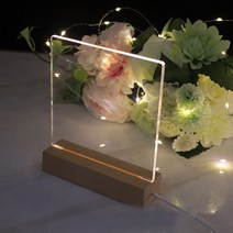 [미미글로벌]USB 무드등 수면등 인테리어 조명 우드 받침대 RD-10011, 상세페이지 참조