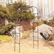 HK.sell PU 코팅 스틸 가든아치, 블랙 1200
