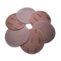 자동차 사포 3000방 5000방 사포 셋트 2000방 Mirka 5 inch125mm 건식 그라인딩 메쉬 공압 라운드 자체 접착 메쉬 디스크 시트에 적합, 600방 50개, 6인치 150mm