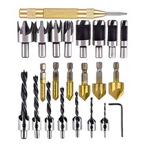 Woodworking HSS Chamfer Drilling Tool High-speed Steel 90 Degree Countersink Drill Bi [S00125202], 01-23 PCS-125202