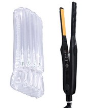 볼륨 고데기 뿌리볼륨 헤어스타일링 전문 미니 헤어 스트레이트 너 경기자 ​​2 in 1, 에게, 검은색 상자 없음