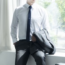 남자용 하이스판 화이트 하얀색 치즈 와이셔츠