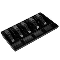 돈 저장 상점 호텔을 위해 이동할 수 있는 금전 등록기 삽입 쟁반, 검은 색, 40.4x24.5x3.6cm