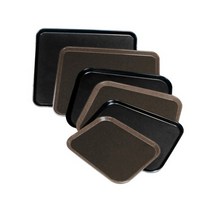 업소용 카페용 식당용 논슬립 서빙 사각 트레이 쟁반, 밤색