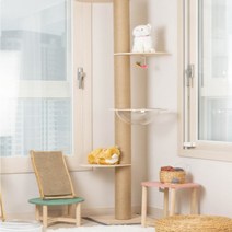 5단 우드 캣타워 2type_심플형, 1