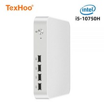TexHoo미니 PC 컴퓨터 인텔 코어 i7 10750H i5 10500H N5095 AMD 프로세서 ITX 윈도우즈 11 프로 10 시스템 유닛 사무실, 8G RAM 512G SSD, AMD A8-7410 APU