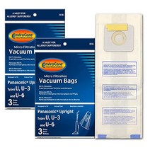 EnviroCare 교체용 마이크로 여과 진공 청소기 더스트 백 파나소닉 타입 U 3 6에 맞게 설계 6팩