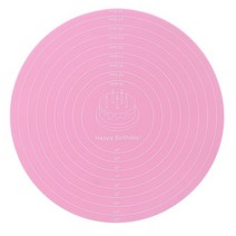 도자기 휠 양면 알루미늄 턴테이블 15-30cm DIY 클레이 도구 로터리 플레이트 케이크 회전 테이블, [03] Pink Table mat