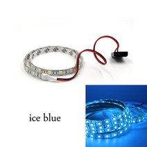 인테리어조명센서등DC 12V RGB LED 스트립 라이트 pc 케이스 컴퓨터 몰 렉스 커넥터 테이프 패널 헤더 게이, 01 non waterproof_03 1.5m, 09 ice blue