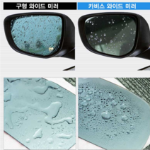 (차데코) 스토닉 레이 모하비 스포티지 카렌스 쏘렌토 와이드 광각 발수코팅 사이드미러 장마철필수품, 스포티지R
