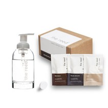 더리드 타블렛 핸드워시 유리 펌핑용기1개 리필 3개 거품형 250ml 비건 손세정제, 베스트세트