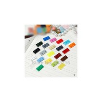 레고호환 버스 3023 100 개 * 플레이트 1x2 * DIY 계몽 블록 벽돌 레고와 호환 조립 입자, 무작위 혼합 색상
