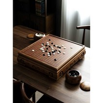 바둑세트 고급 바둑알 오목 어르신 기원, 신운자 양면 난 대나무 항아리