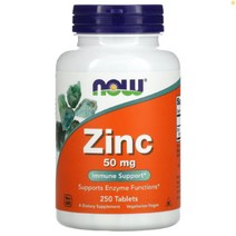 나우푸드 아연 50mg 250정, 1개, 기본