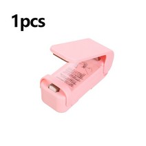 진공 가정용 식품 포장기1/2Pcs 미니 가방 실러 식품 패키지 씰링 도구 열 플라스틱 폐쇄 스마트 가제트 주, 02. 1pcs Pink
